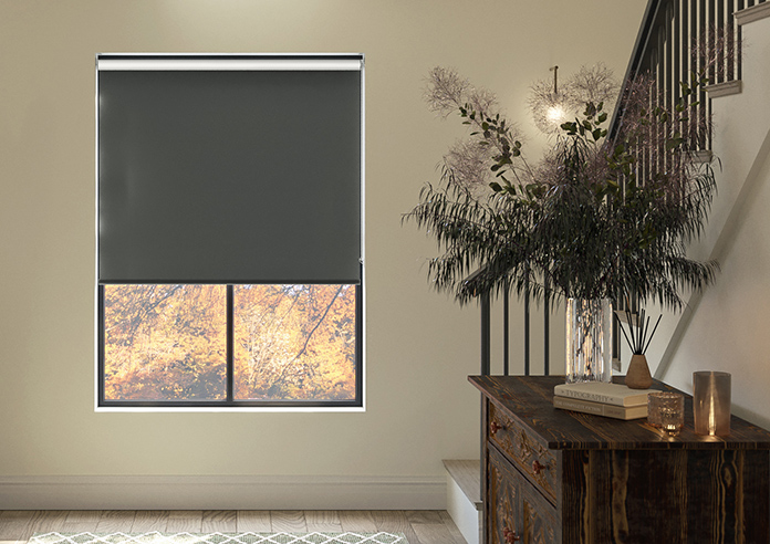 Rivulet (Blackout), Dark Grey - Roller Blind - Image 3